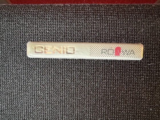 Image 1 of Lit RÖWA Genio 180 x 200 avec tenture murale en feutre rouge