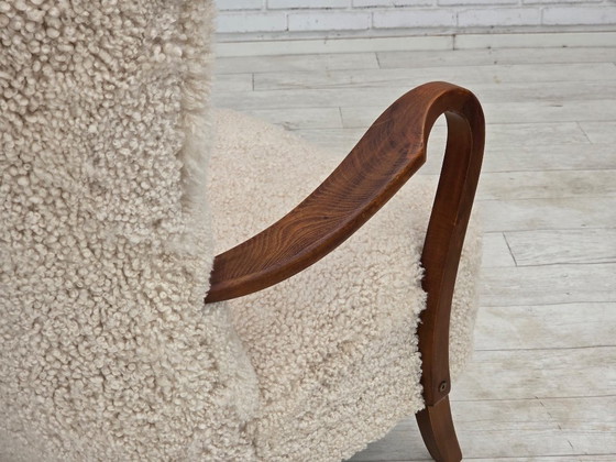 Anni '60, design danese di Alfred Christensen, rivestito, pelle di pecora. – Poltrone, Other (photo 12 of 18)