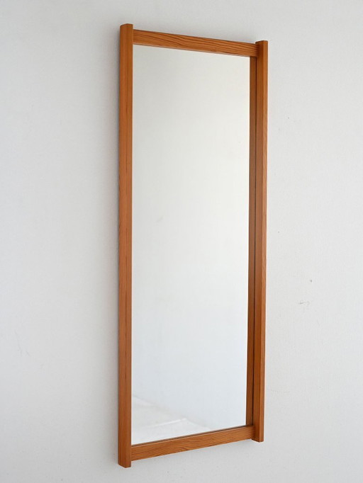 1960s Scandinavian vintage mirror in pine