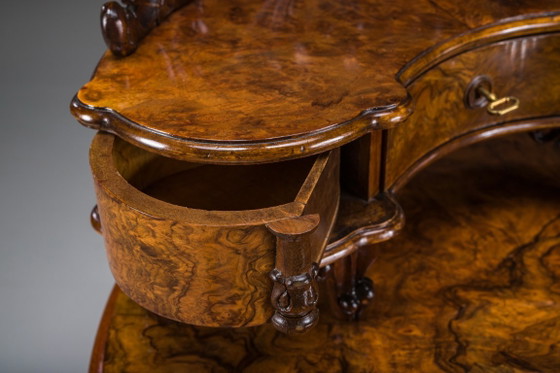 Escritorio Tocador Antiguo Louis Philippe de Nogal, 1860 – Wood (photo 7 of 28)