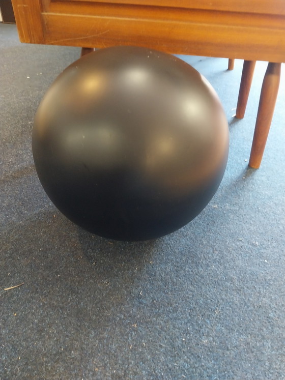 Image 1 of 1 x ceramic spherical vase IKEA 1999 black 1999 made in Portugal