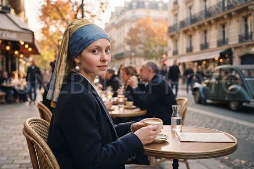 Fotografía impresa y enmarcada / Edición limitada / La joven de la perla / París / Marco decorativo – wanddecoratie, Other