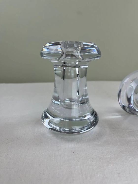 Set van jaren 70 design kandelaars – Kandelaars en kaarsen, Crystal, Glass, Vintage (photo 6 of 12)