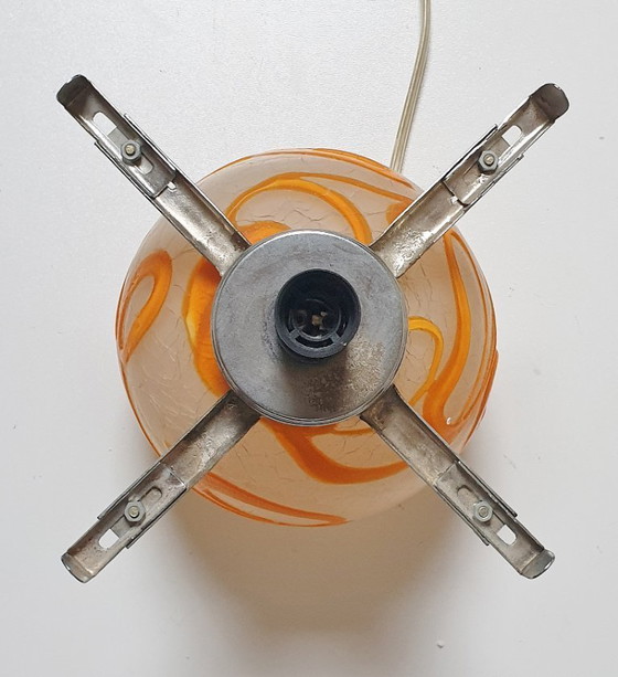 Image 1 of Lampada da tavolo vintage a forma di fungo Simais fatta a mano