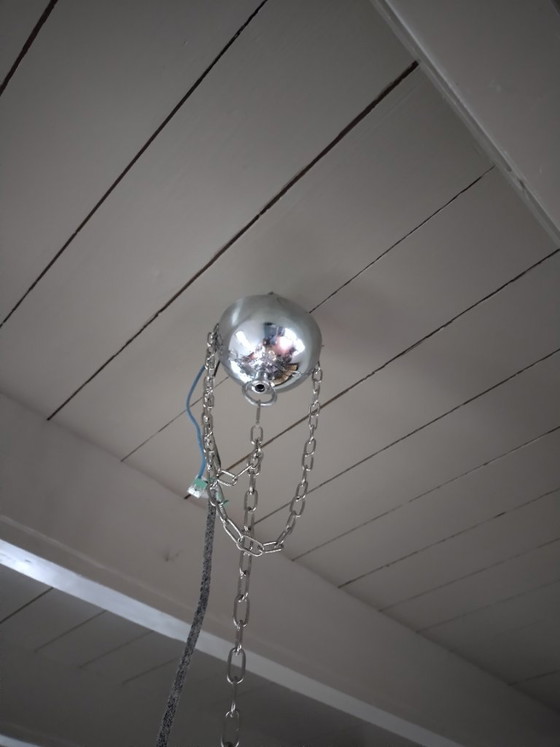 Grande lampadario vintage Gaetano Sciolari 'Dandelion' (52 cm) - Completamente ricablato, con messa a terra (photo 8 of 16)
