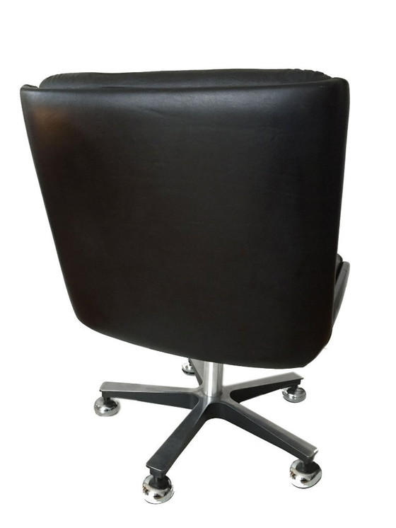 Image 1 of Duo de fauteuils cuir Cofemo. italie 1980