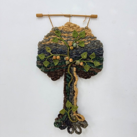 Image 1 of Wandteppich in Form eines Baumes, 1970er Jahre