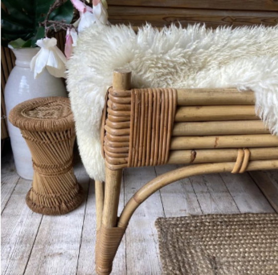 Image 1 of Letto in rattan realizzato a Noordwolde negli anni '50-'60