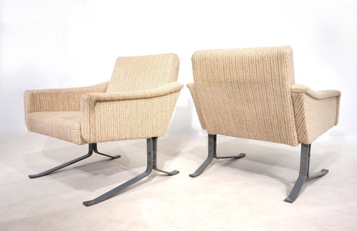Set of two Röhl cantilever lounge chairs, 1960