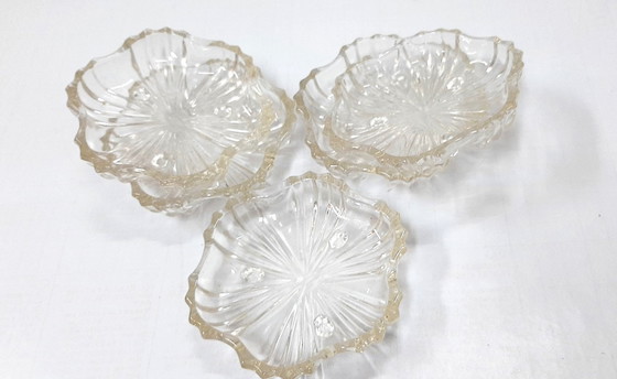 Image 1 of 5 piattini vintage in vetro per marmellata