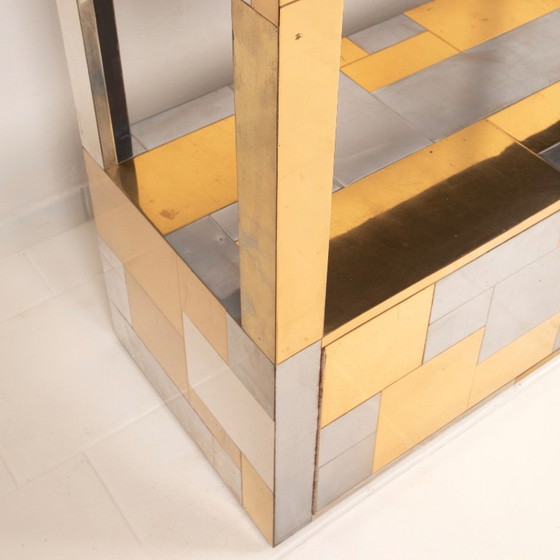 Paul Evans Cityscape Brass and Stainless Steel Bookcase, First Series, 1971 (photo 29 of 29)