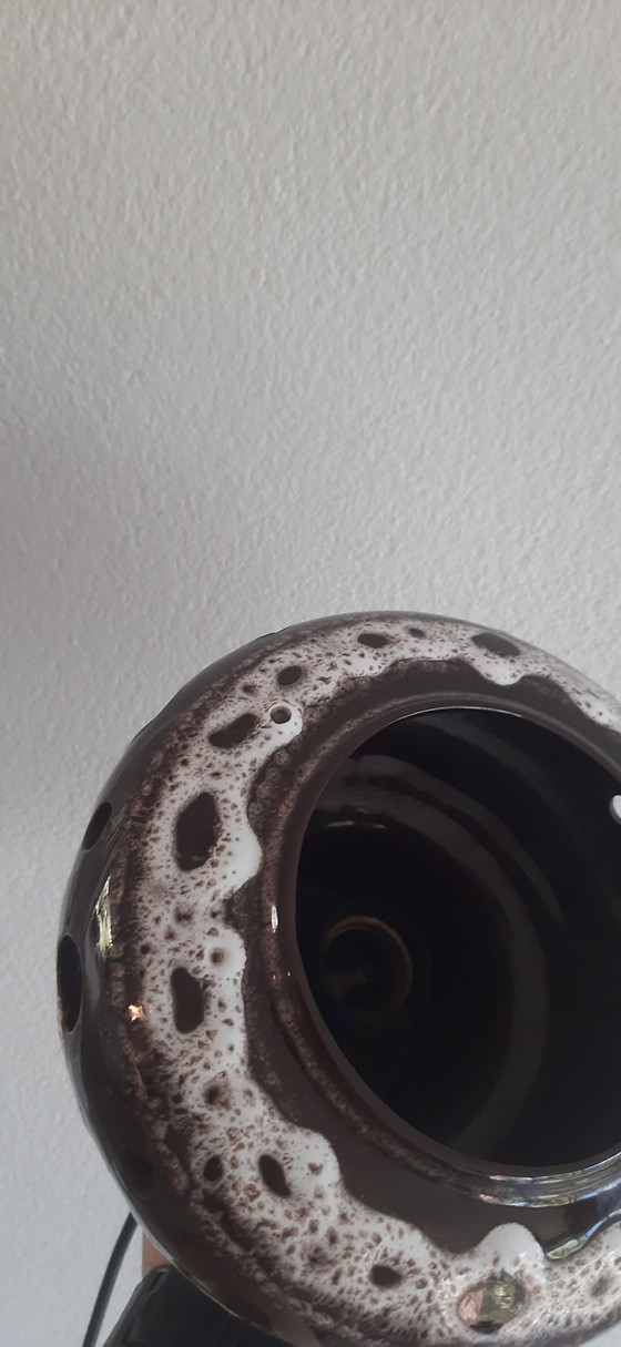 Herda Fat Lava Pendant Lamp, 70s vintage ceramic (photo 9 of 10)