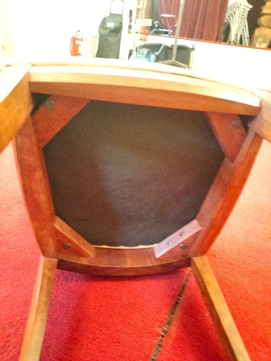 Image 1 of 4 Luxe Bubinga Houten eetkamerstoelen met