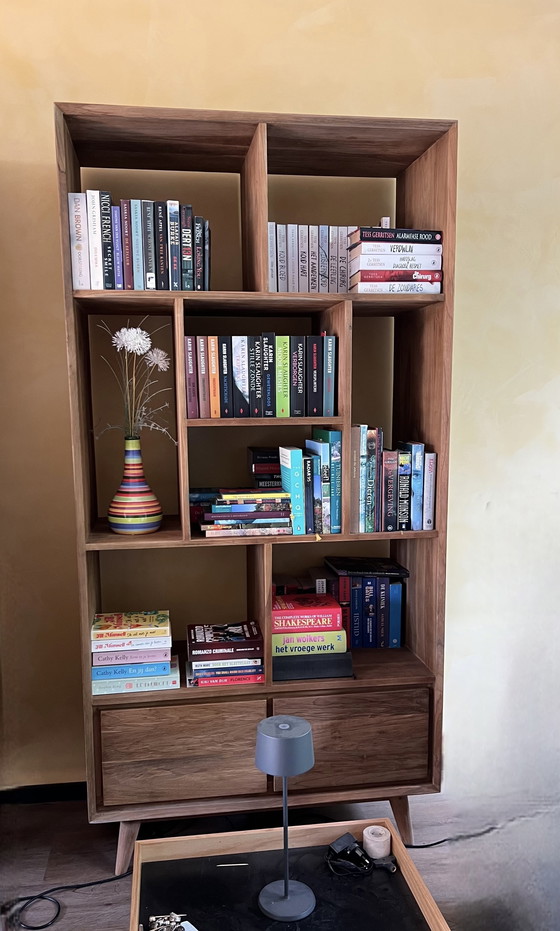 Image 1 of Bellissima libreria retrò in legno di teak (3 pezzi)