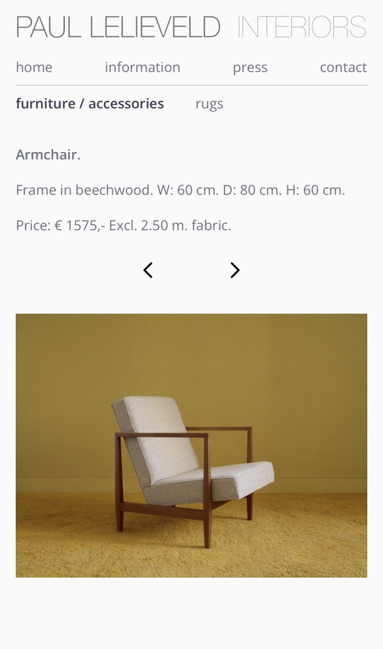 Image 1 of 2 Paul Lelieveld fauteuils
