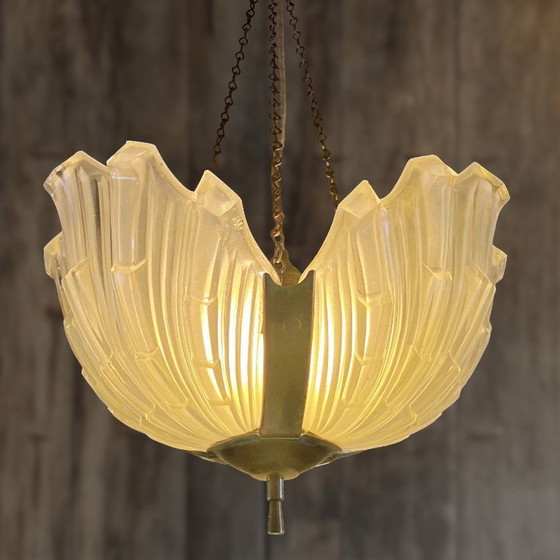 Image 1 of Antieke Schaallamp Schelp