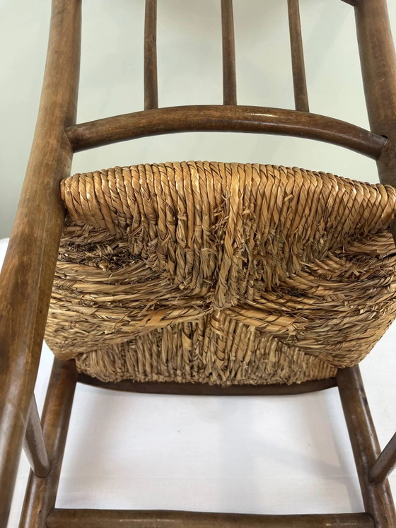 Sedia in legno e paglia – Sedie da pranzo, Wood, Vintage (photo 11 of 13)