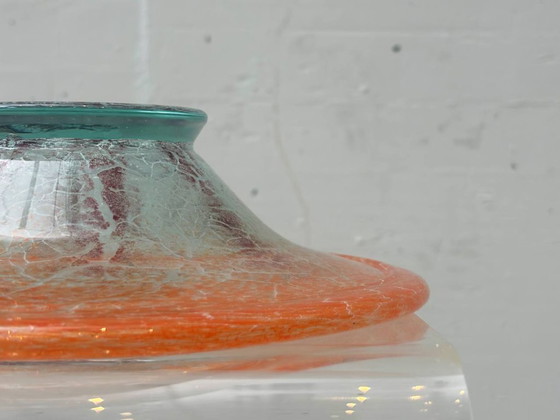 Image 1 of Bol Ikora en verre soufflé à la bouche par Karl Wiedmann pour WMF, années 1930