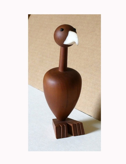 1 bird, vulture, condor, cherry wood, Royal Pet, Senshukai, Japan 1970s
