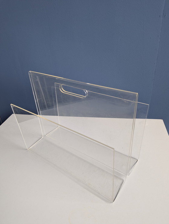 Image 1 of Portariviste/porta dischi in plexiglass vintage
