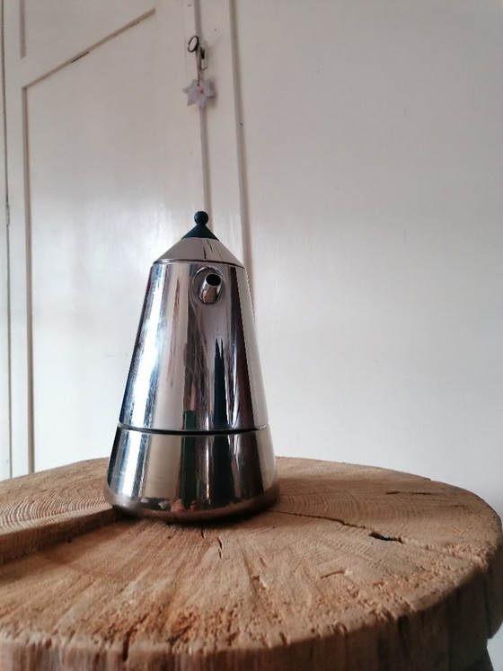 Diseño Postmoderno Italiano: Guido Bergna 'Mia' Caffettiera (Inox 18/10) – Años 90 – Accesorios de cocina (photo 4 of 16)