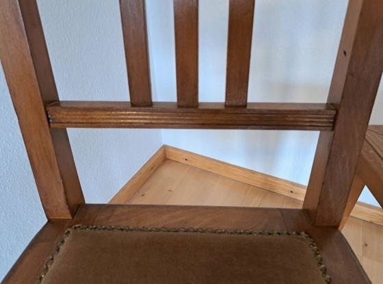 Image 1 of 2 upholstered chairs, Wilhelminian style, set price
