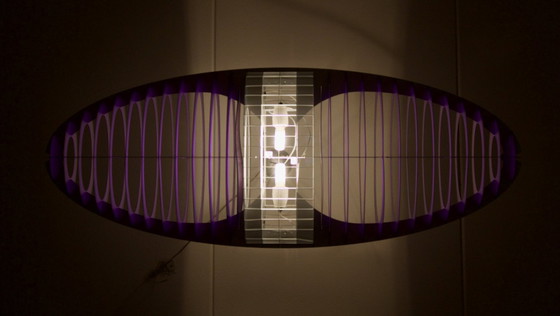 Image 1 of Titania Queen Luceplan D17Q suspension XL 140cm violet rouge vert