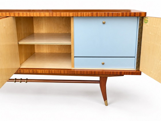 Vintage retro jaren 60 Dressoir – Glas, Hout (photo 3 of 15)