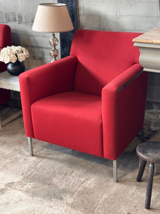 Image 1 of 2 fauteuils en acier Morso conçus par Enrico Franzolini