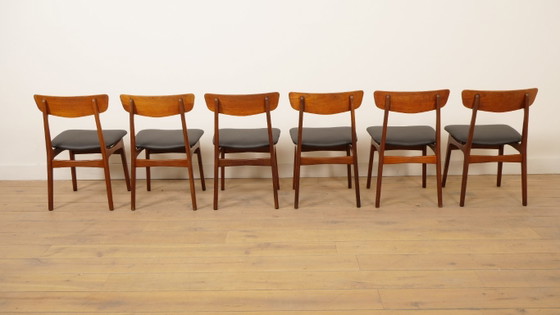 6 X Esszimmerstühle | Schiønning & Elgaard | Teak | Neu gepolstert – schionning & elgaard, Wood (photo 11 of 14)