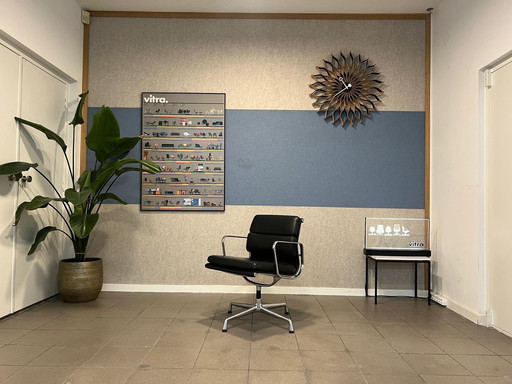 Vitra | Eames | EA208 | Zwart leder | 1x