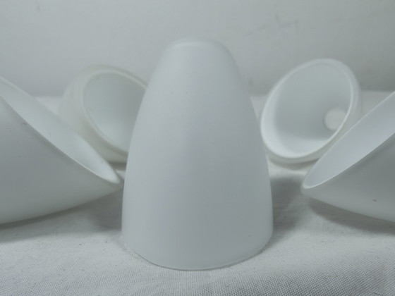 Image 1 of G4 glass lamp shades matte white horseshoe model New!