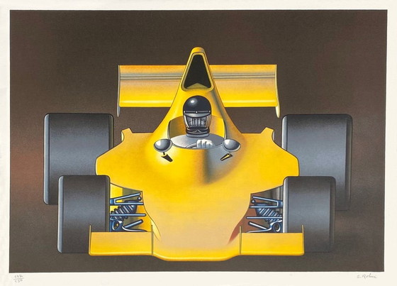 Image 1 of Georges ROHNER Renault Formule 1 Gesigneerde litho 1975