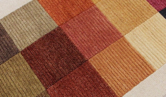 Modern Designer hand-knotted Wool Rug New & Unused 159 x 92 cm, Rugs & carpets, Multi Color (photo 6 of 9)