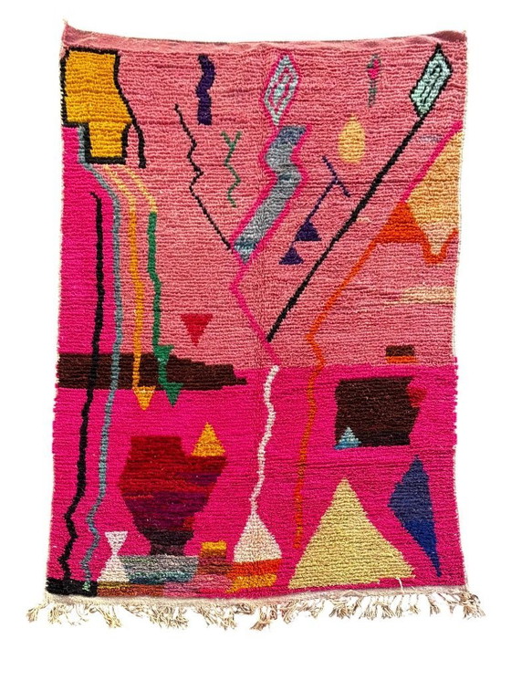 Image 1 of Colorful Moroccan Berber Rug 190x300 cm– Handwoven Boujad Wool Carpet