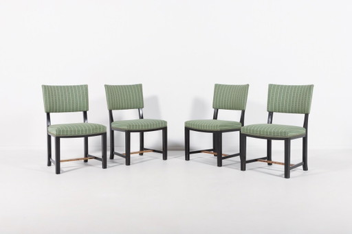 Set of 4 chairs from Otto Schulz, 1940’s Sweden