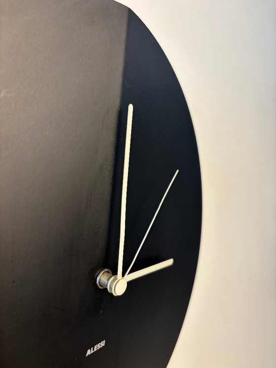 Alessi wall clock, black, Metal, Plastic, Modern (photo 5 of 10)