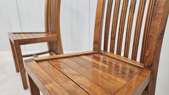 Image 1 of Satz 4 Teak-Esszimmerstühle