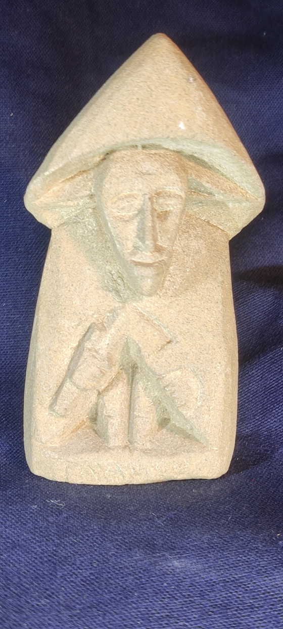 Image 1 of Rara Statua Trauco - Mitologia Cilena Chiloé - Scultura in Pietra Vulcanica