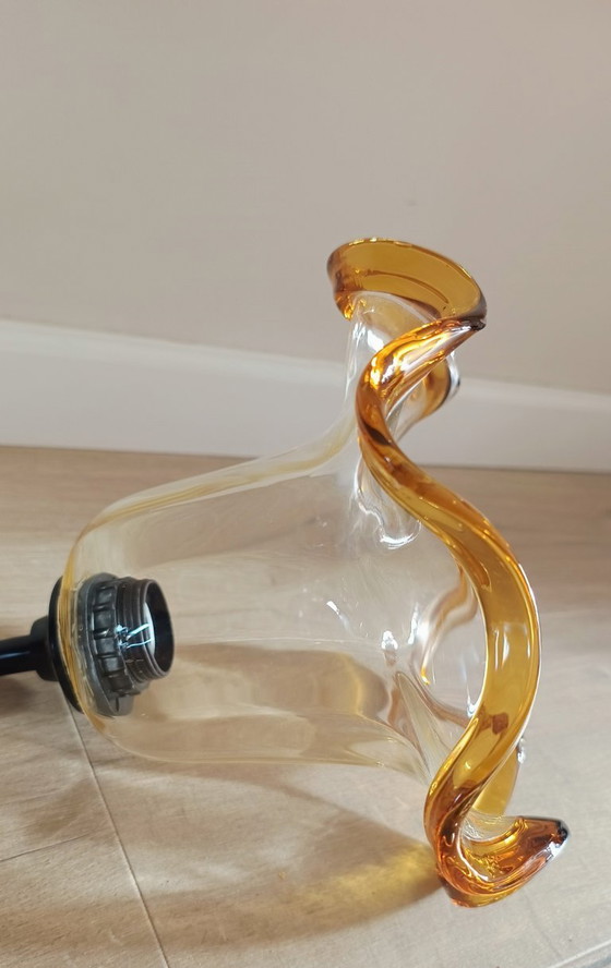 Image 1 of Due lampade a sospensione in vetro di Murano di design italiano vintage, anni '70