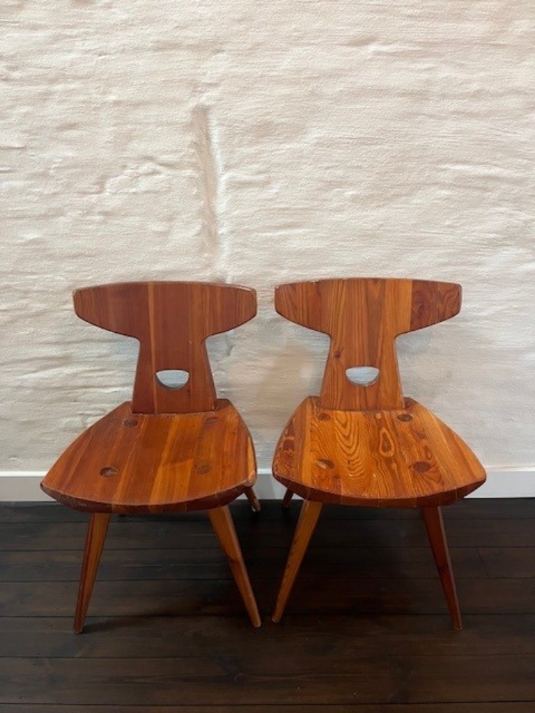 set van 2 vintage stoelen van Jacob Kielland-Brandt voor I