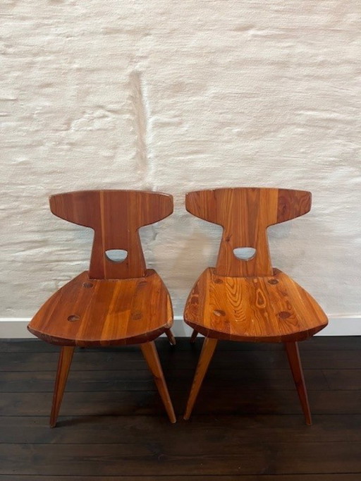 set van 2 vintage stoelen van Jacob Kielland-Brandt voor I. Christaensen