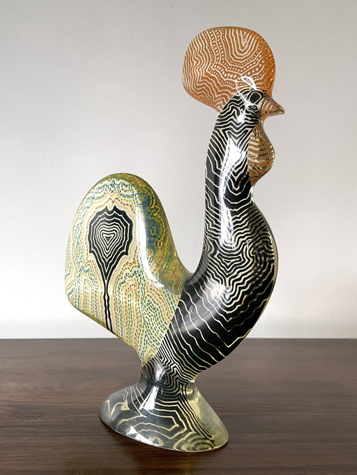1970 Collectable Large Lucite Rooster by Abraham Palatnik