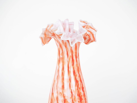 Image 1 of Oranje vaas, Italiaans design, jaren 60, gemaakt in Italië