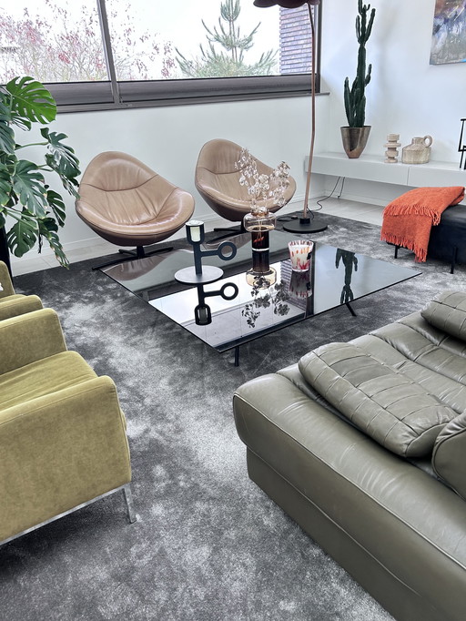 Coffee table Beek 140x140 glass