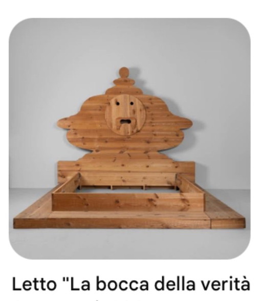 Bed 'Bocca della Verità', 1974