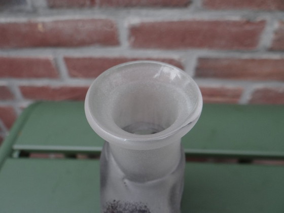 Signed Ulrica Hydman-Vallien for Kosta Boda ‘Black Magic’ Glass Vase Sweden (photo 5 of 7)