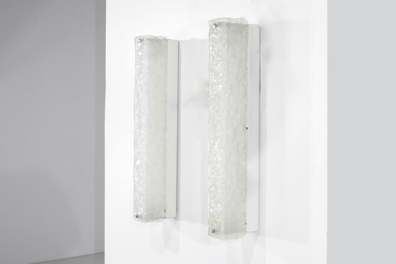 Image 1 of Grande coppia di appliques in vetro di Murano, Italia anni '70. Vintage