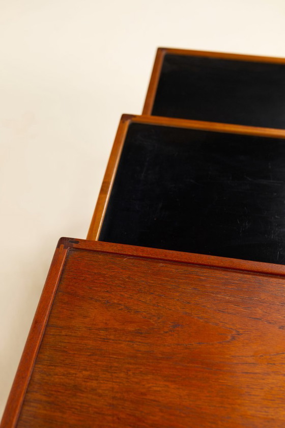 Image 1 of Juego de mesas nido de teca de Kurt Østervig, Dinamarca, años 60