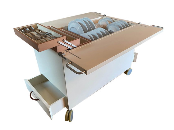 Image 1 of Domus trolley for dishes and cutlery by B&B Italia